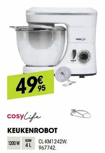 Electro Depot Cosylife keukenrobot cl-km1242w aanbieding