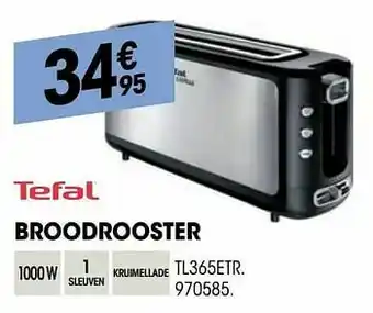 Electro Depot Tefal broodrooster tl365etr aanbieding