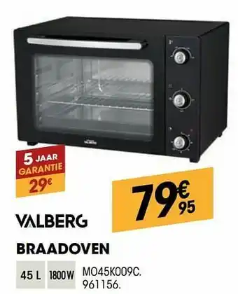 Electro Depot Valberg braadoven mo45k009c aanbieding