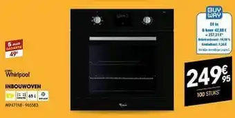 Electro Depot Whirlpool inbouwoven akp471nb aanbieding