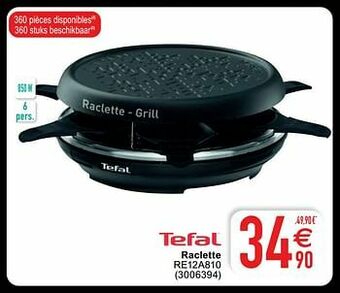 Cora Tefal raclette re12a810 aanbieding