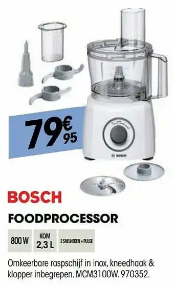 Electro Depot Bosch foodprocessor mcm3100w aanbieding