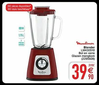 Cora Moulinex blender lm430510 aanbieding