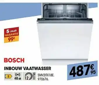 Electro Depot Bosch inbouw vaatwasser smv2itx18e aanbieding