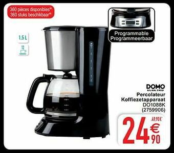 Cora Domo elektro percolateur koffiezetapparaat do1088k aanbieding
