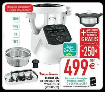 Cora Moulinex robot xl companion yy4431fg aanbieding