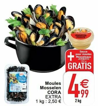 Cora Moules mosselen cora extra aanbieding