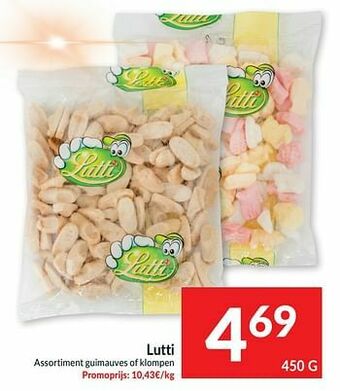Intermarché Lutti assortiment guimauves of klompen aanbieding