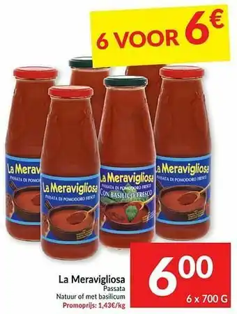 Intermarché La meravigliosa passata natuur of met basilicum aanbieding