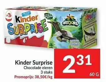 Intermarché Kinder surprise chocolade eieren aanbieding