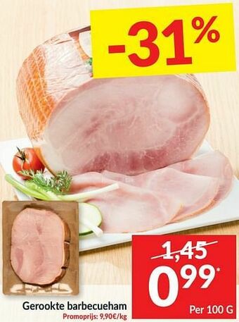 Intermarché Gerookte barbecueham aanbieding