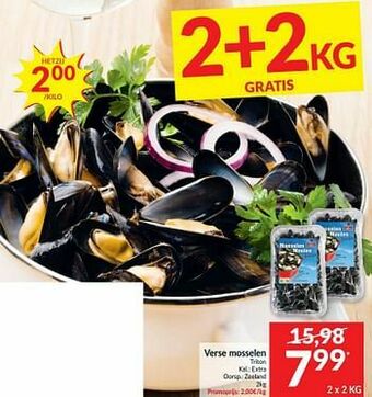 Intermarché Verse mosselen triton aanbieding