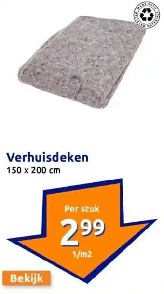 Action Verhuisdeken aanbieding