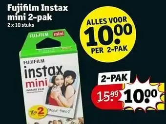 Kruidvat Fujifilm instax mini aanbieding