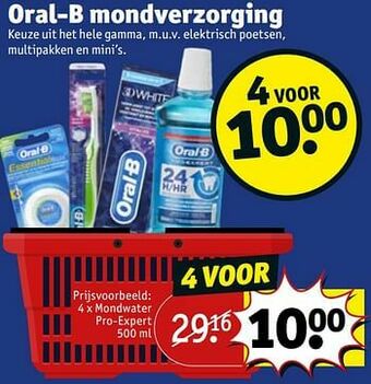 Kruidvat Mondwater pro-expert aanbieding