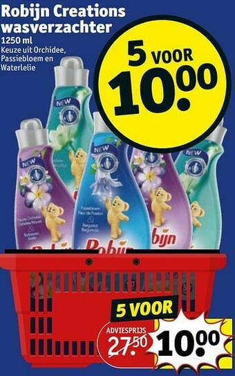 Kruidvat Robijn creations wasverzachter aanbieding
