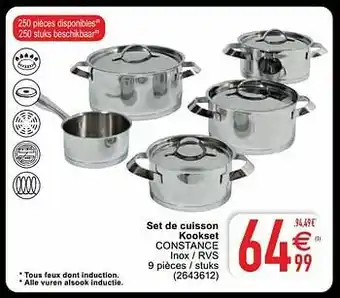 Cora Set de cuisson kookset constance aanbieding