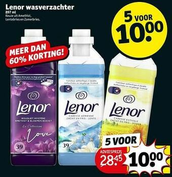 Kruidvat Lenor wasverzachter aanbieding