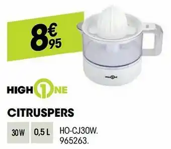 Electro Depot Highone citruspers ho-cj30w aanbieding