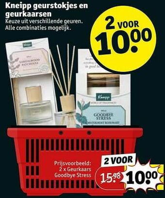 Kruidvat Geurkaars goodbye stress aanbieding