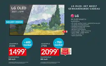 Exellent LG 4K Oled smart tv OLEDG1RLA, OLED55G1RLA 55" aanbieding