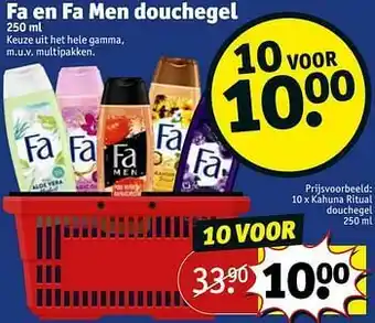 Kruidvat Kahuna ritual douchegel aanbieding