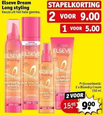 Kruidvat Blowdry cream aanbieding