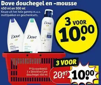 Kruidvat Sensitive care douchegel aanbieding