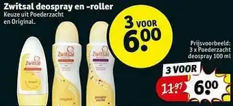 Kruidvat Poederzacht deospray aanbieding