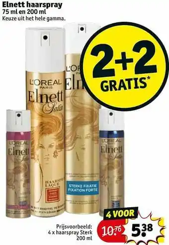 Kruidvat Haarspray sterk aanbieding