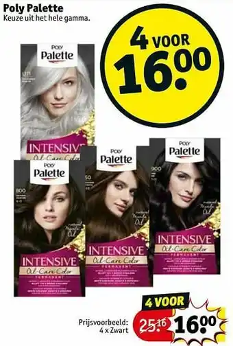 Kruidvat Poly palette zwart aanbieding