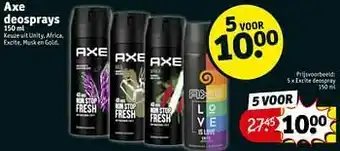 Kruidvat Excite deospray aanbieding