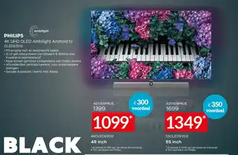 Exellent Philips 4K UHD OLED Ambilight Android tv OLED93512 aanbieding