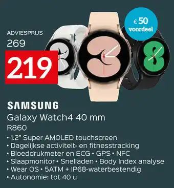 Exellent Samsung Galaxy Watch4 40 mm R860 aanbieding