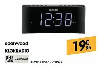 Electro Depot Edenwood klokradio jumbo curved aanbieding