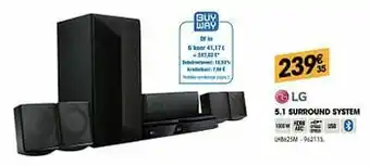 Electro Depot Lg 5.1 surround system lhb625m aanbieding