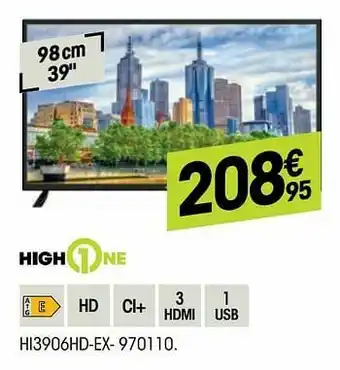 Electro Depot Highone hi3906hd-ex aanbieding