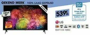 Electro Depot Lg 4k ultra hd 55un711c be aanbieding