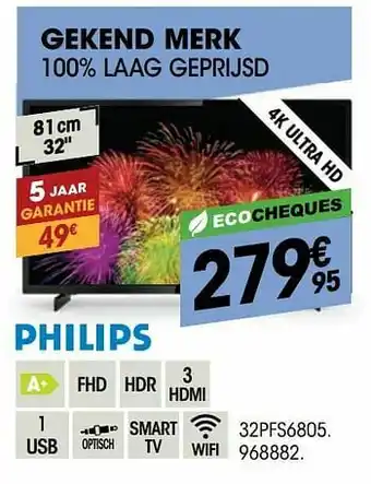 Electro Depot Philips 32pfs6805 aanbieding