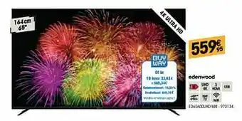 Electro Depot Edenwood ed65a00uhd-mm aanbieding