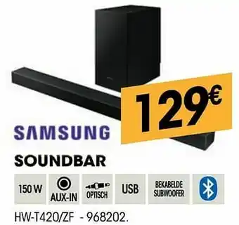Electro Depot Samsung soundbar hw-t420-zf aanbieding