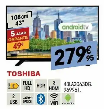 Electro Depot Toshiba 43la2063dg aanbieding