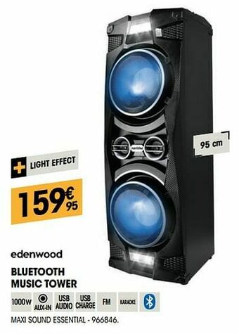 Electro Depot Edenwood bluetooth music tower maxi sound essential aanbieding