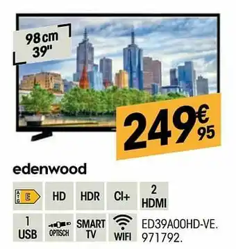 Electro Depot Edenwood ed39a00hd-ve aanbieding