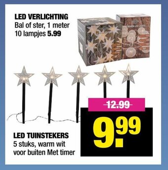 Big Bazar Led Tuinstekers aanbieding