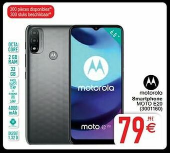 Cora Motorola smartphone moto e20 aanbieding
