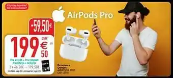 Cora Apple écouteurs oortjes airpods pro aanbieding