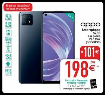 Cora Oppo smartphone a73s aanbieding