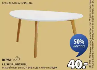 Jysk Lejre salontafel aanbieding