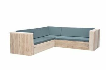 Brico Wood4you loungeset One steigerhout 190x190x70cm aanbieding